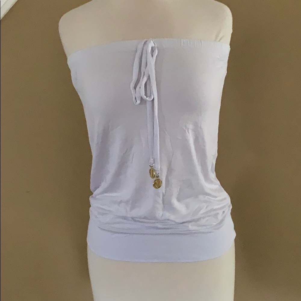 White Tie Tube Top